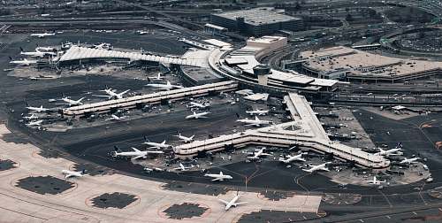 landscape aerial photography of airport nature
